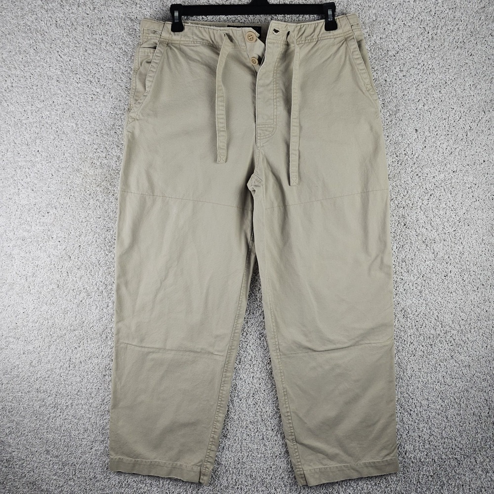 Vintage Abercrombie Fitch Paratroop Button Fly Cargo Pants Baggy Y2K 36x29.5‎